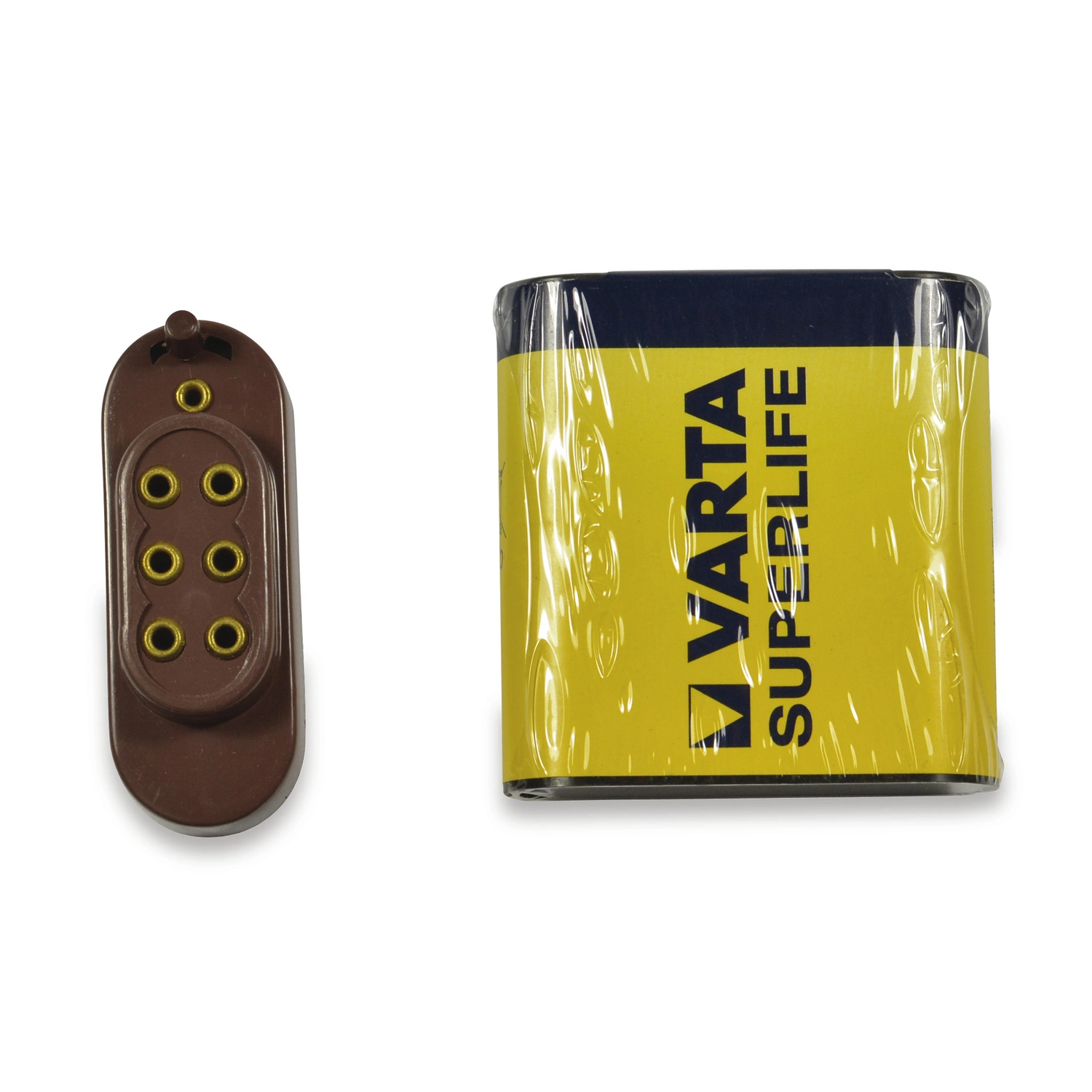 VARTA Flachbatterie, 4,5 V, mit Kappe + Schalter 