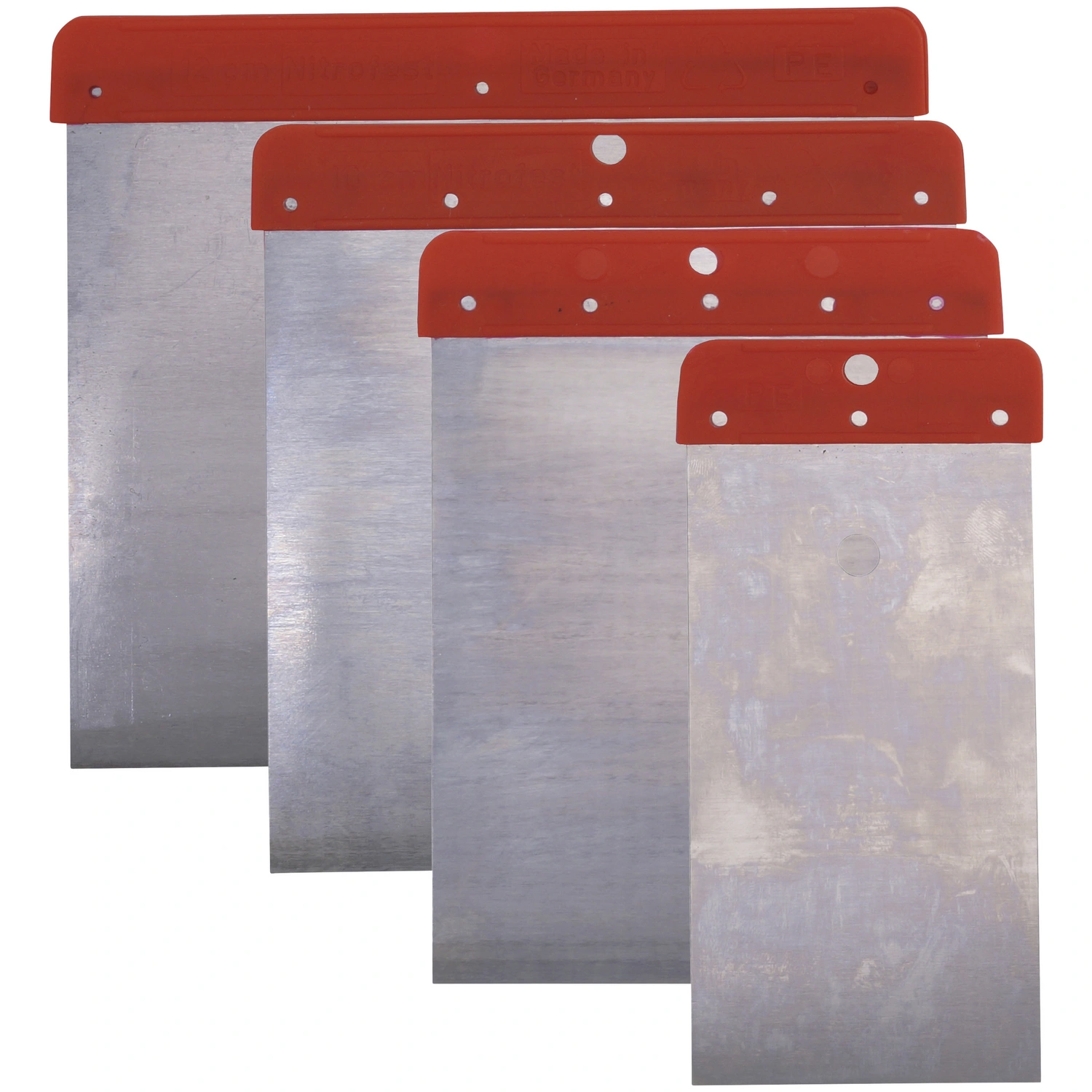 CONNEX Flächenspachtel, Metall, 12 x 5, 8, 10 und 12 cm