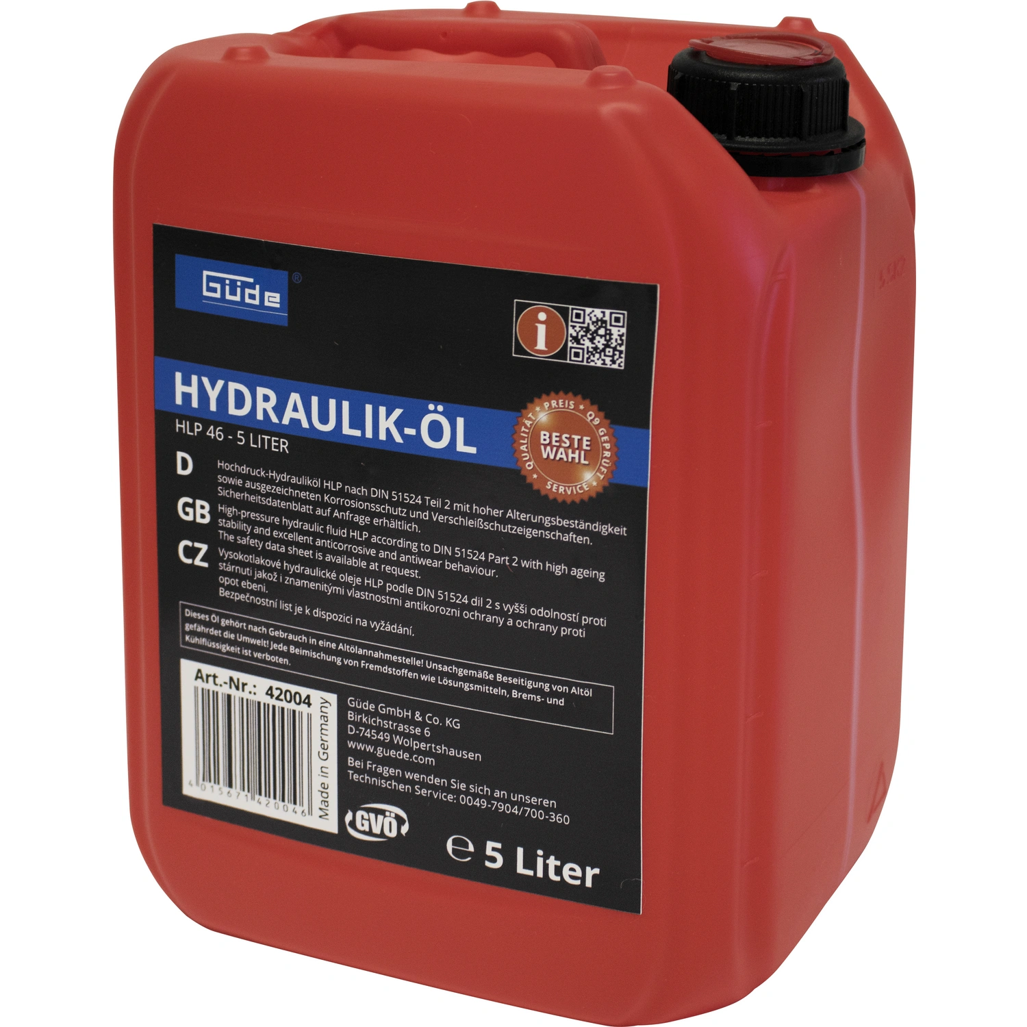 JCB Hydrauliköl HP46 5 Liter - REICHERT Ersatzteile