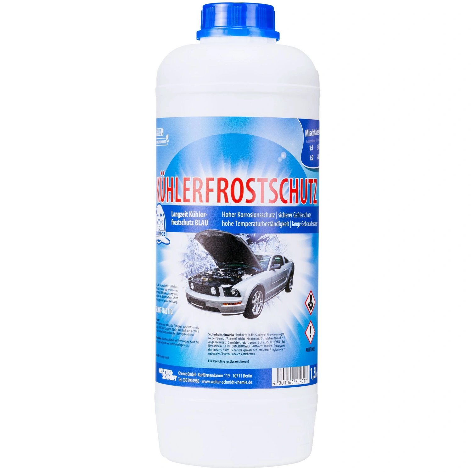 Kühlerfrostschutz blau 1,5 L Flasche bis -40 C