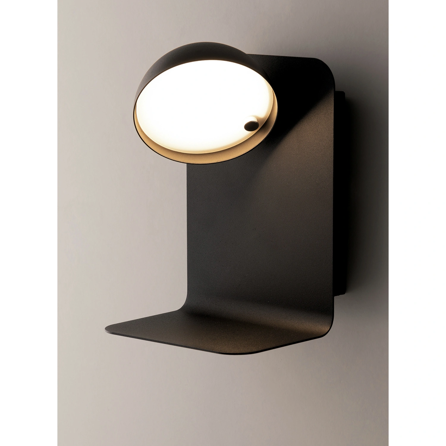 »BOING«, Design Breite: LED-Wandleuchte LUCE schwarz, cm 14 Leuchtmittel, inkl.