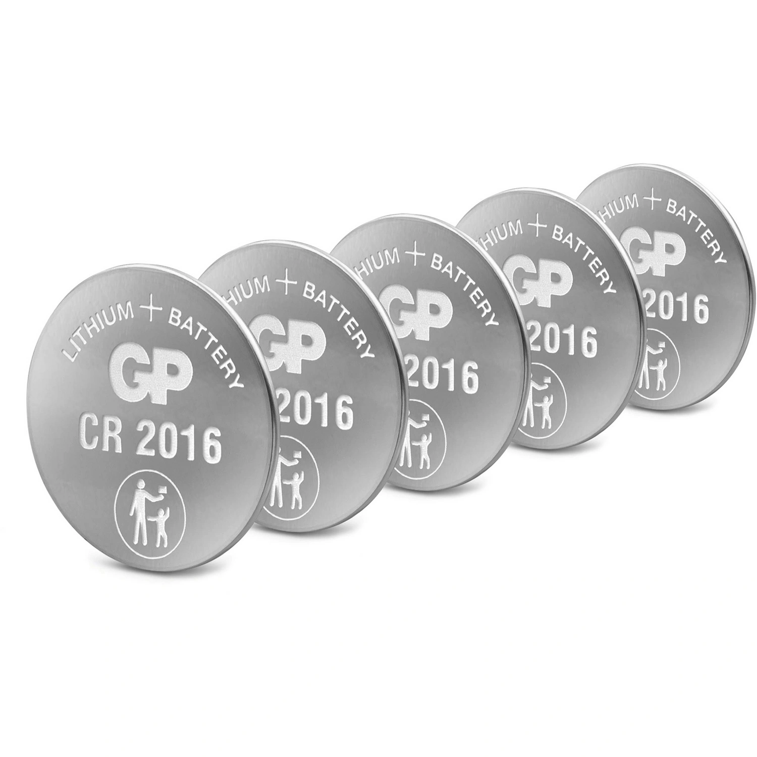 GP Batteries Lithium Knopfzelle »CR2016«, 3V, 5 Stück 
