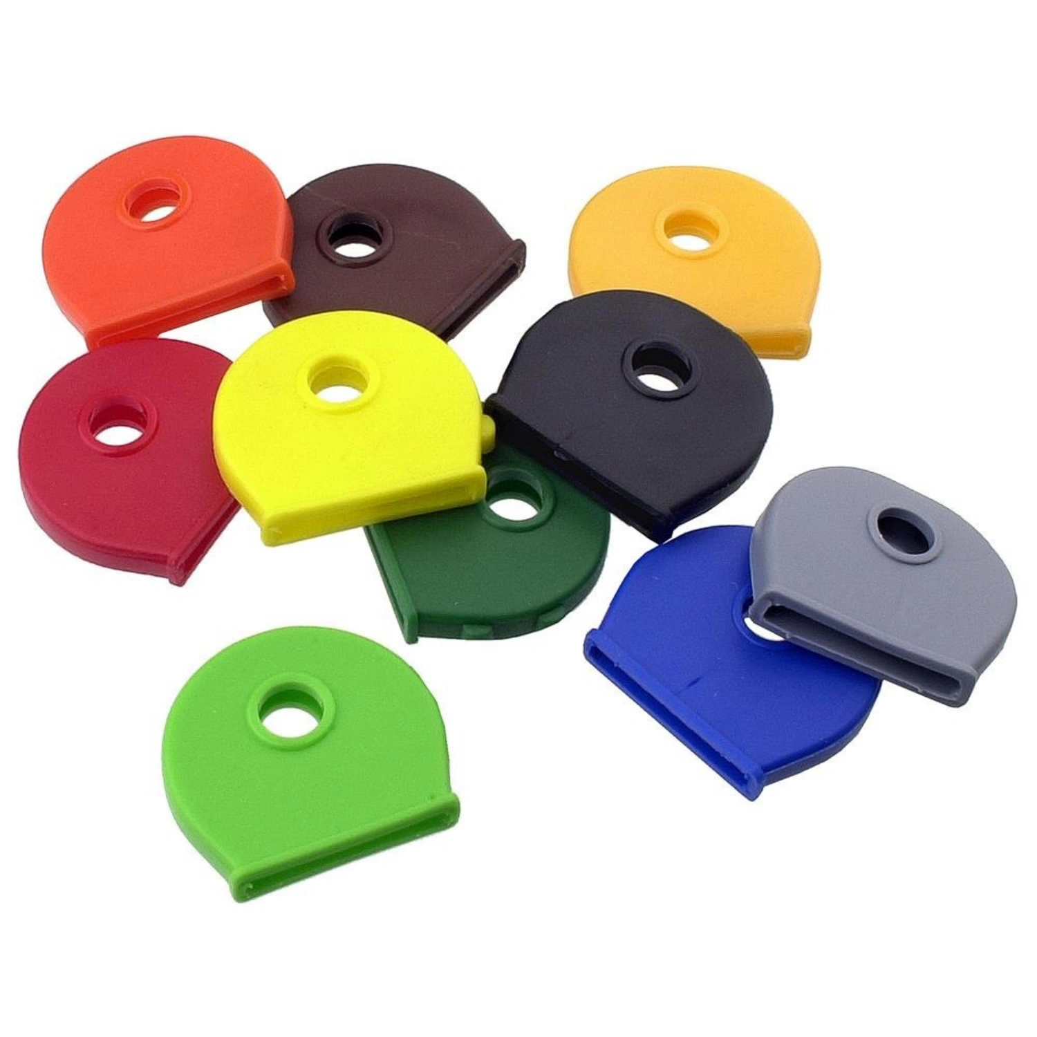 Prasacco 40 Stück Schlüsselkappen, Bunter Schlüsselabdeckungen 8 Farben  Runde PVC Schlüsselkappen Kunststoff Schlüsselkennzeichnung Set  (Innendurchmesser 1,6 cm) : : Küche, Haushalt & Wohnen