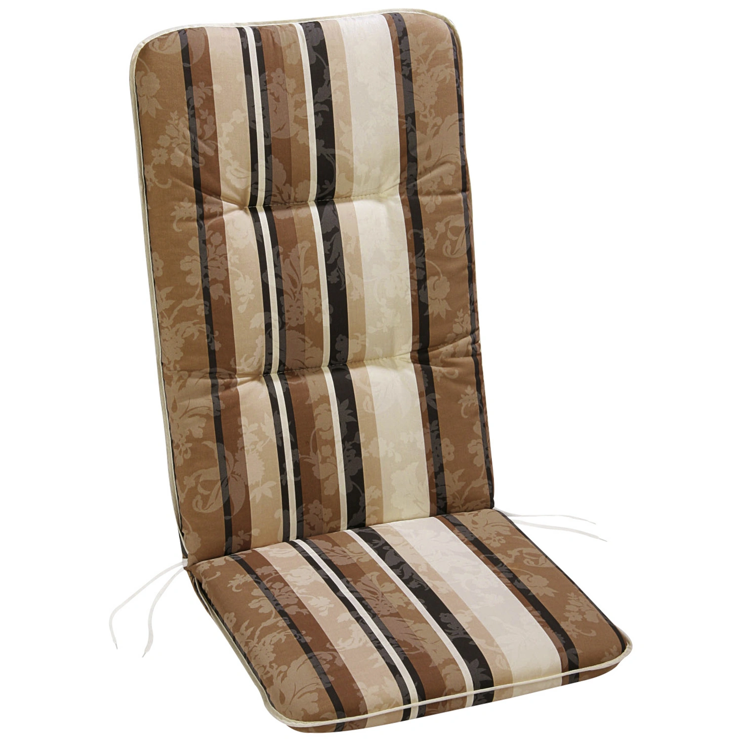 BEST Sesselauflage »Basic Line«, braun/orange/beige/schwarz, BxL: 50 x 120  cm