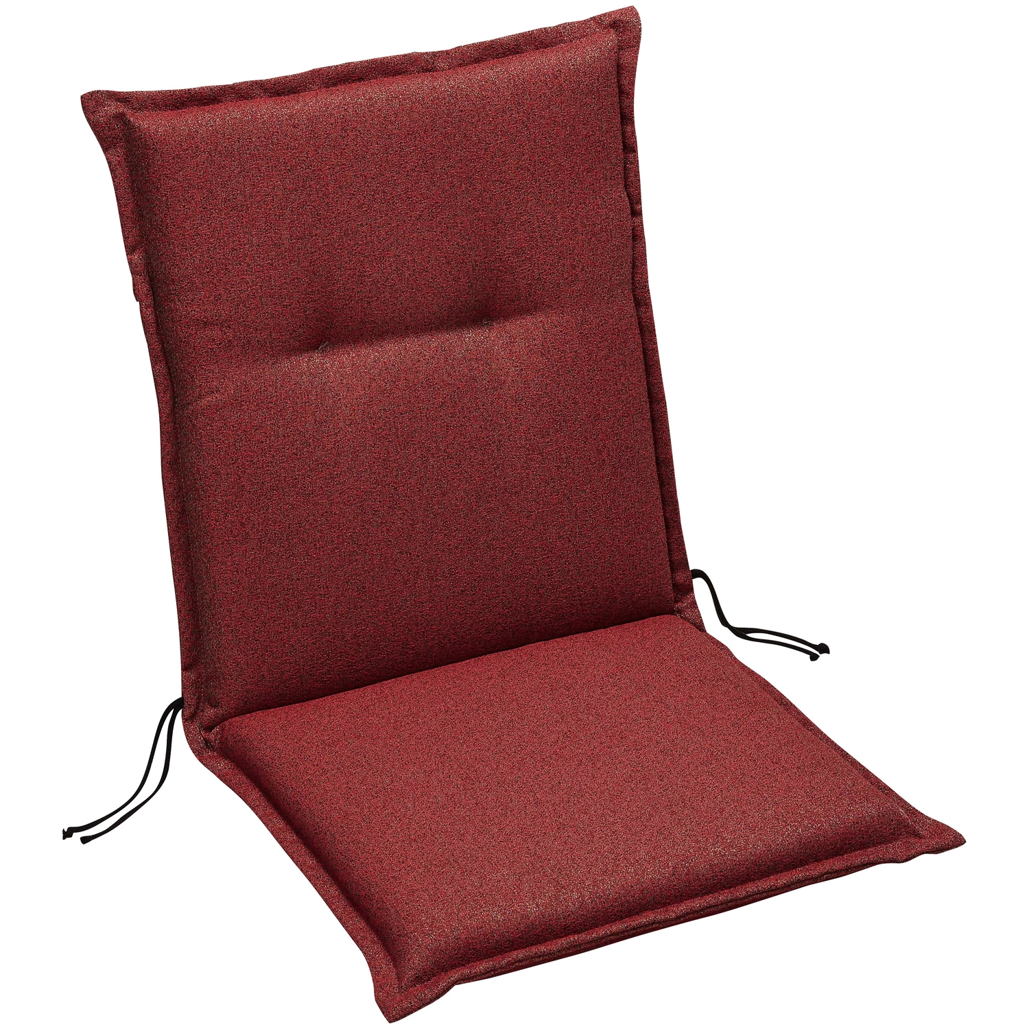 BEST Sesselauflage »Selection-Line«, Niederlehner, rot, Uni, BxL: 50 x 100  cm