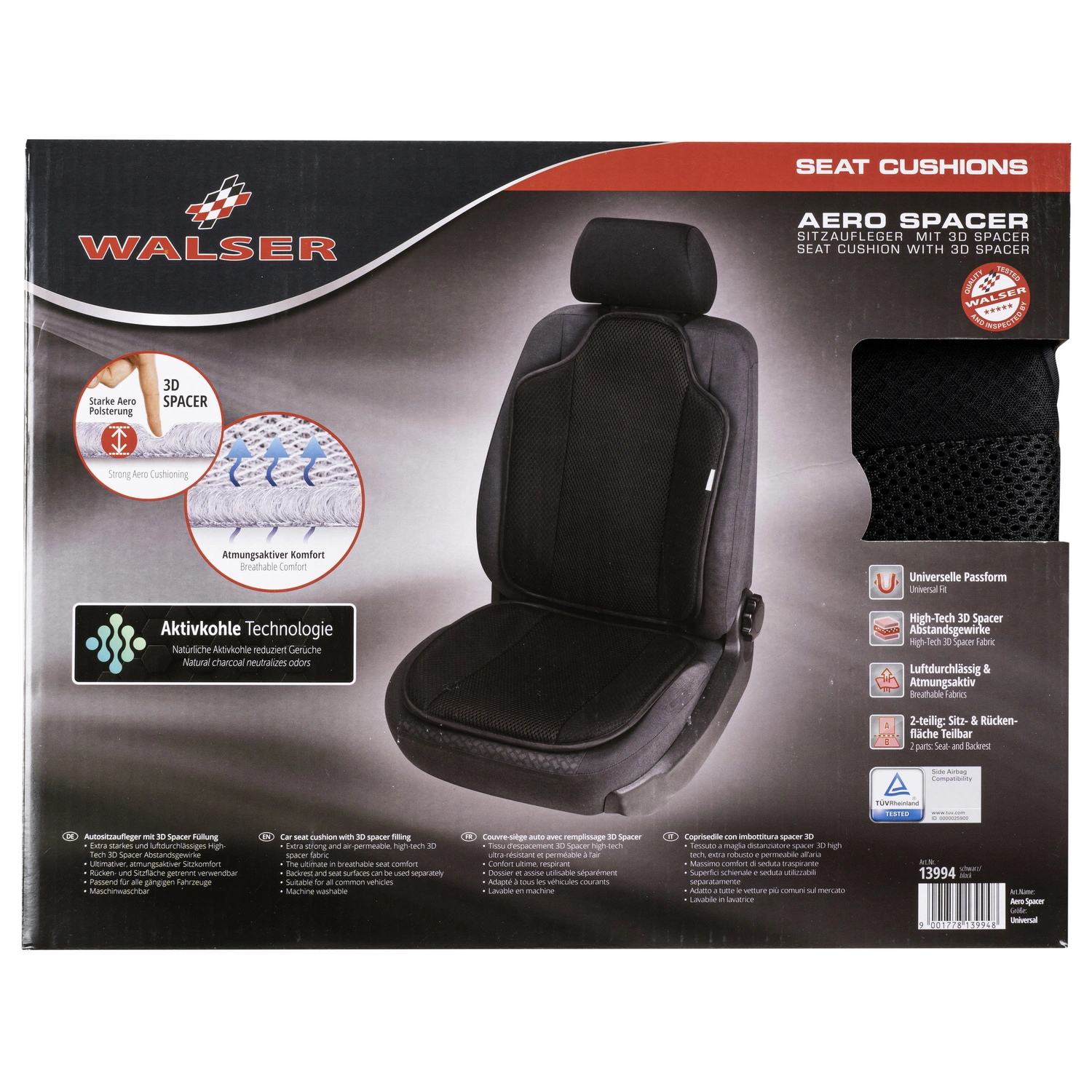»Aero-Spacer«, WALSER Sitzauflage Polyester