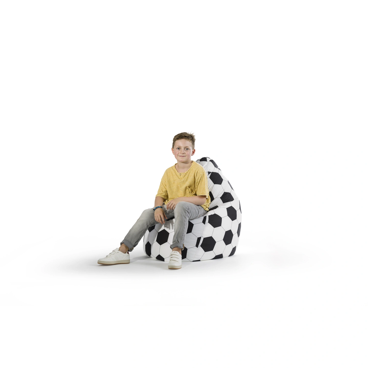 Sitting Point Sitzsack »BeanBag FUSSBALL XL«, schwarz, BxH: 70 x 110 cm | Sitzsäcke