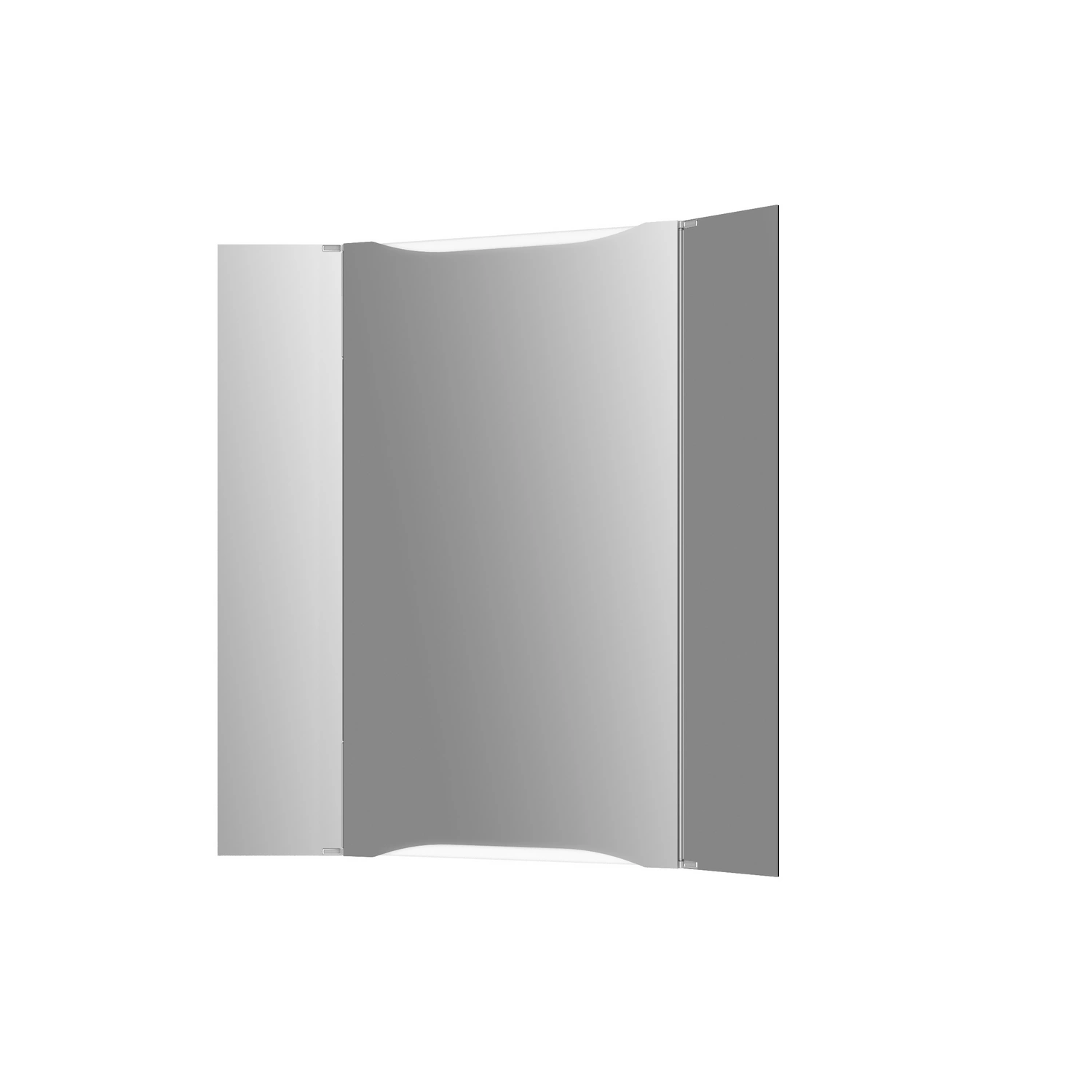 JOKEY Spiegelschrank, BxHxT: 44,6 x 73,5 x 16,8 cm, transparent/weiß