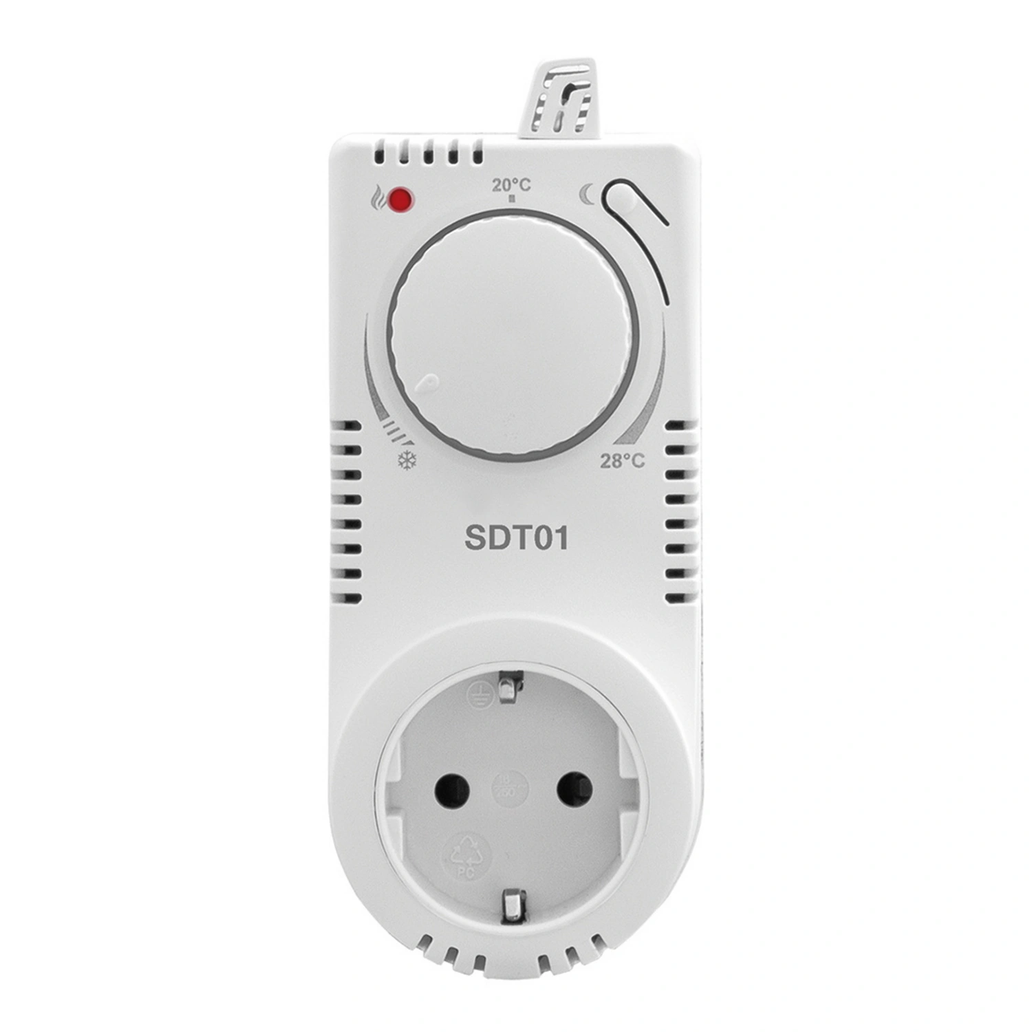 hvh Steckdosenthermostat, weiß, BxHxL: 5,8 x 7,8 x 14,3 cm, für  Infrarotheizung HVH 