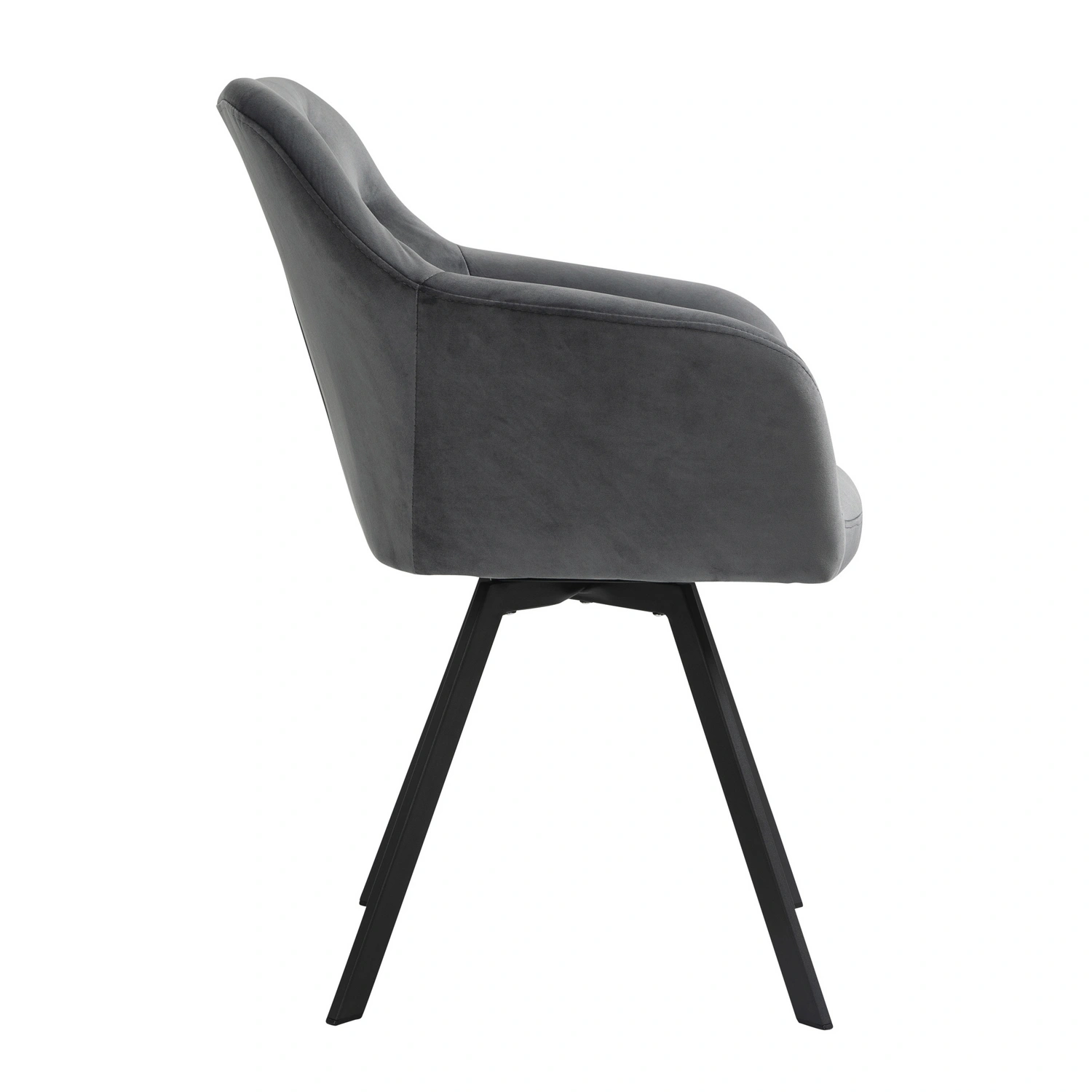 85 cm, grau/schwarz Stuhl, Höhe: SalesFever