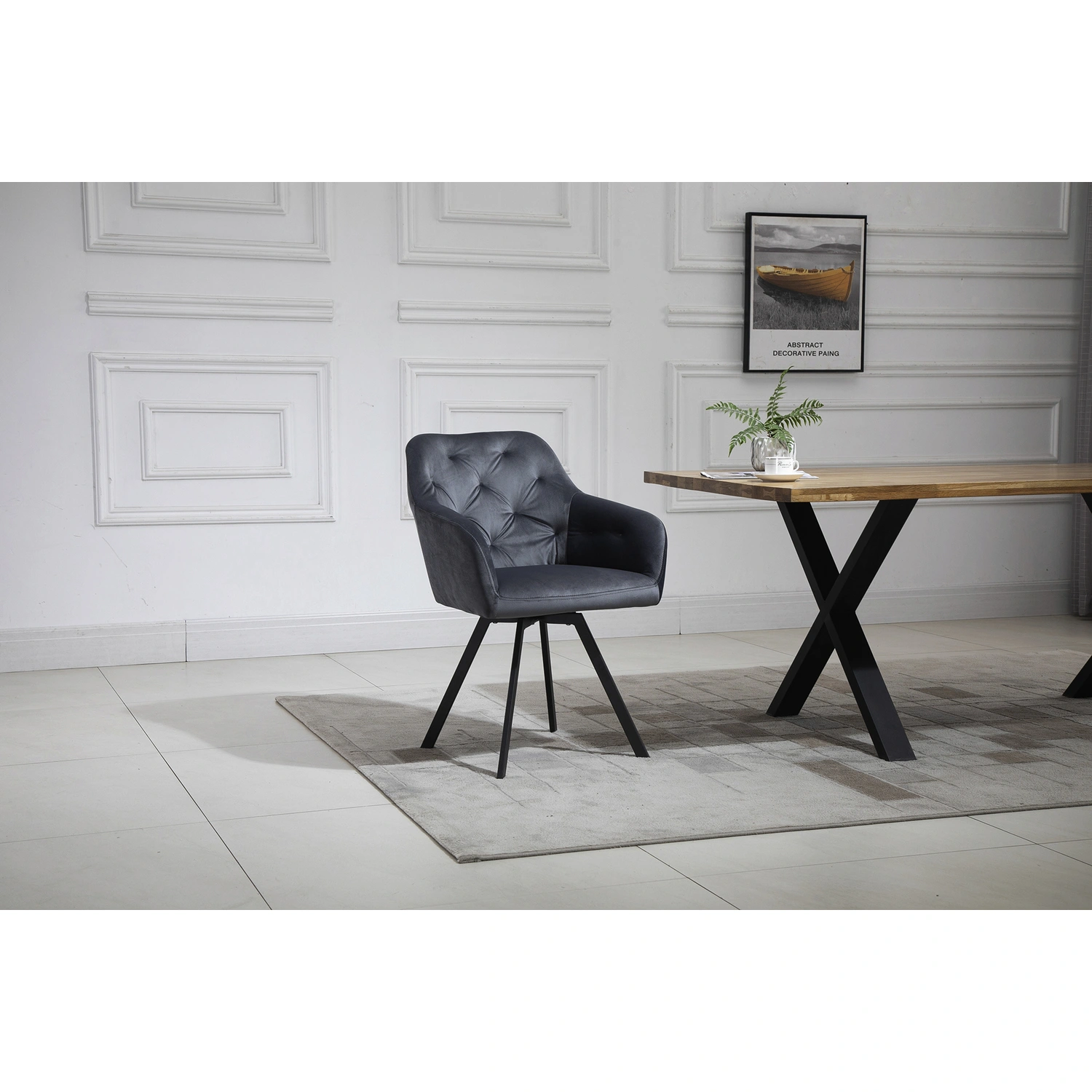 SalesFever Stuhl, Höhe: cm, grau/schwarz 85