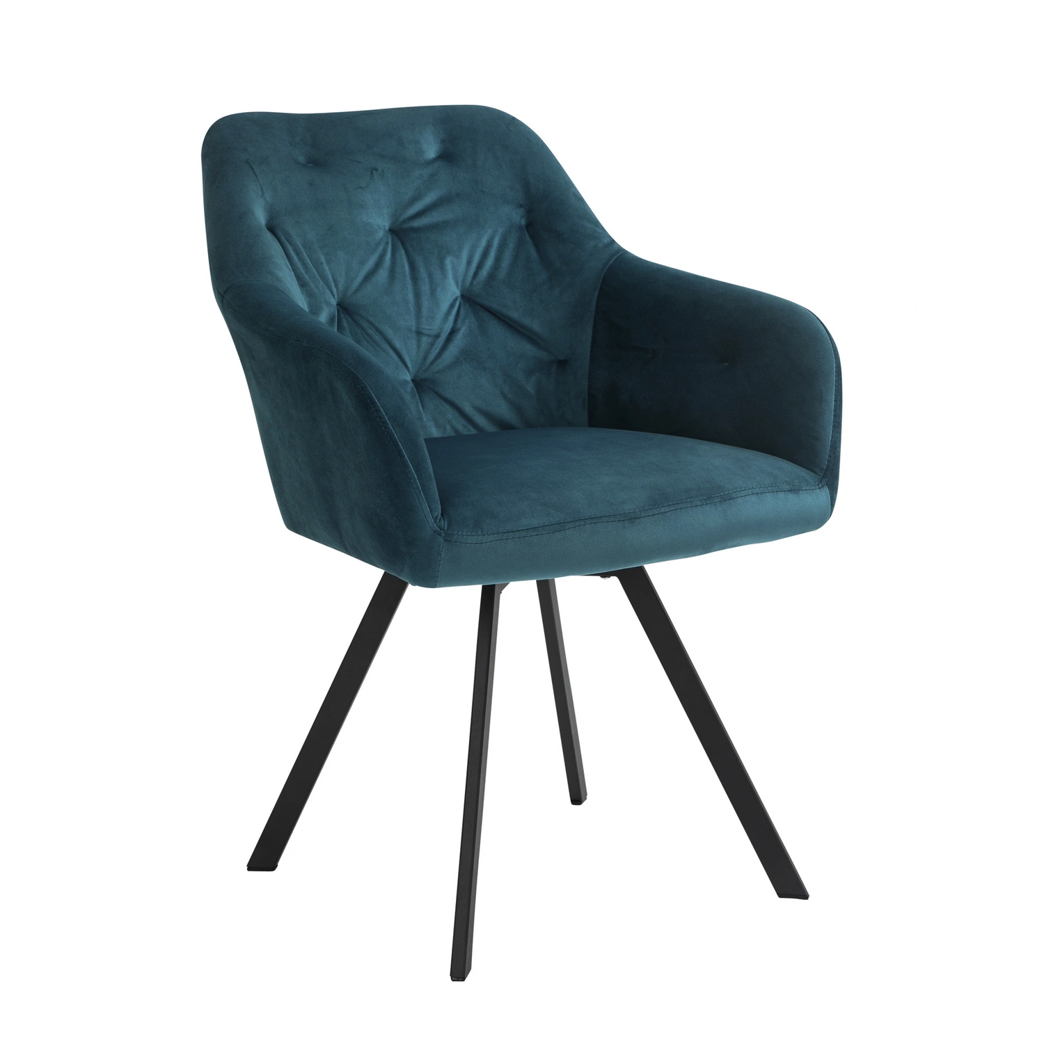 SalesFever Stuhl, Höhe: 85 cm, tuerkis/schwarz | 4-Fuß-Stühle