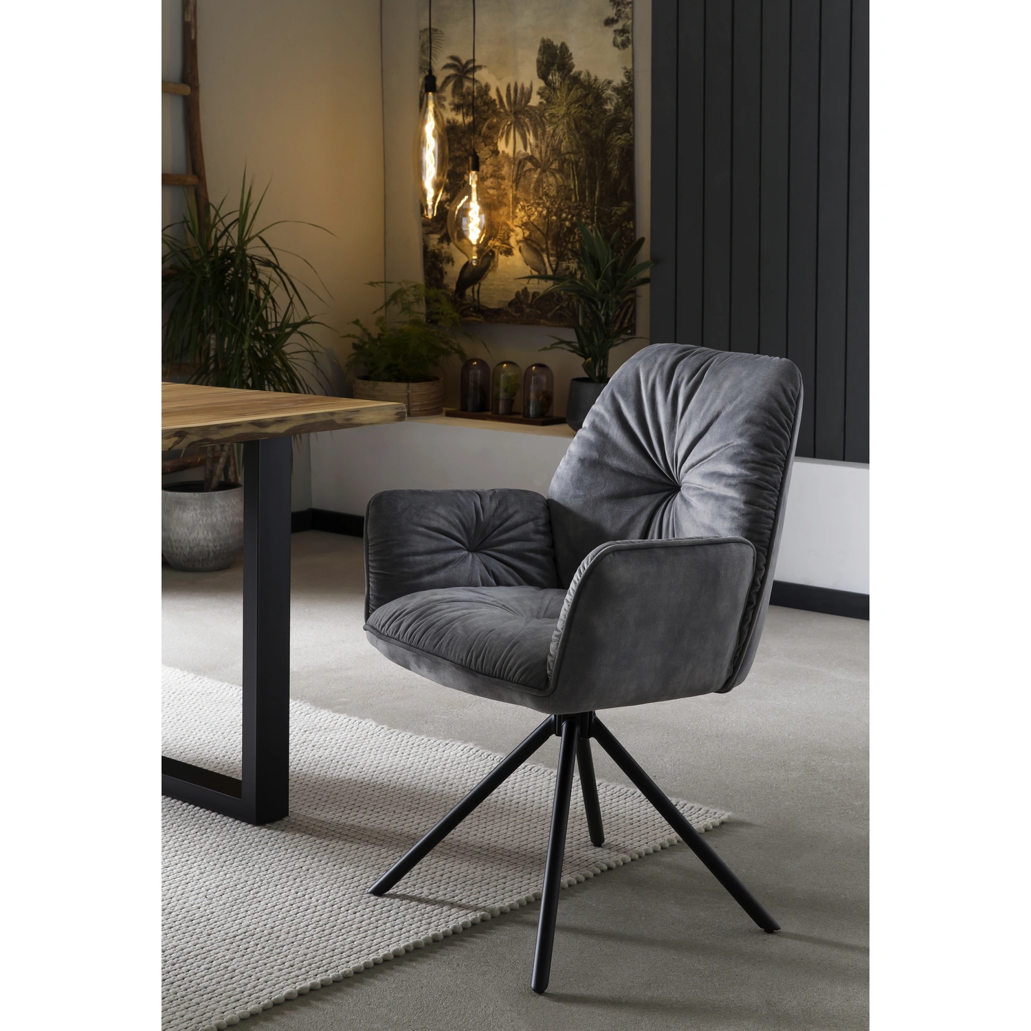 SalesFever Stuhl, Höhe: cm, grau/schwarz 90