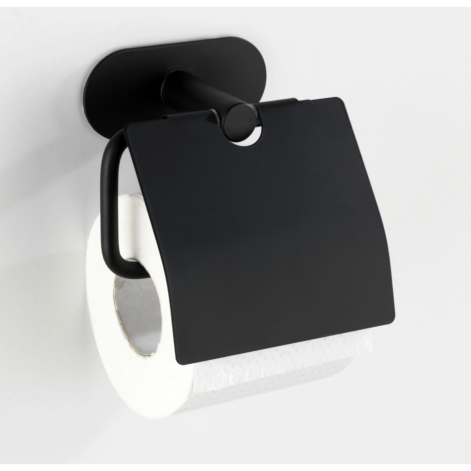 WENKO Toilettenpapierhalter »Turbo-Loc Orea black«, Edelstahl, schwarz/matt