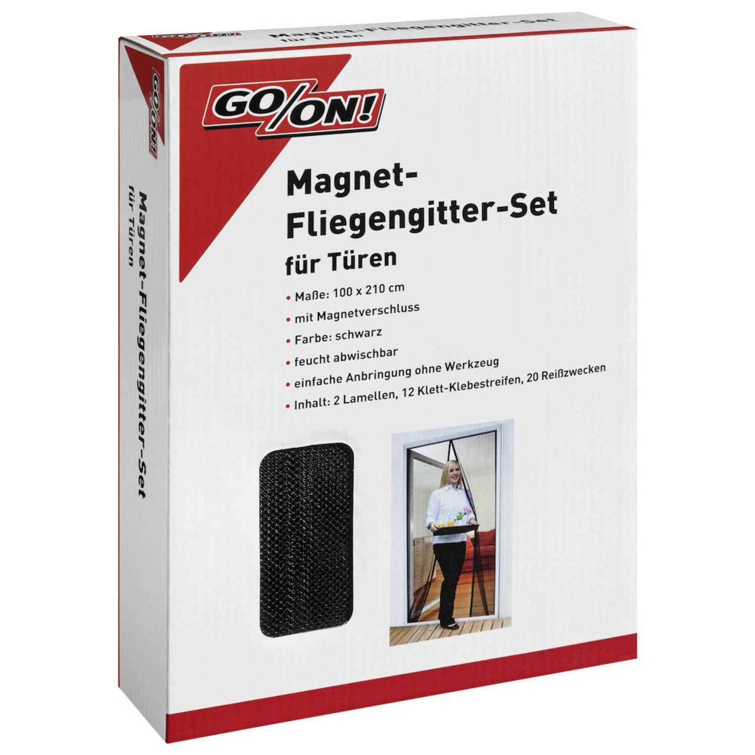 GO/ON! Türvorhang »Magnet-Fliegengitter-Set«, BxH: 100 x 210 cm