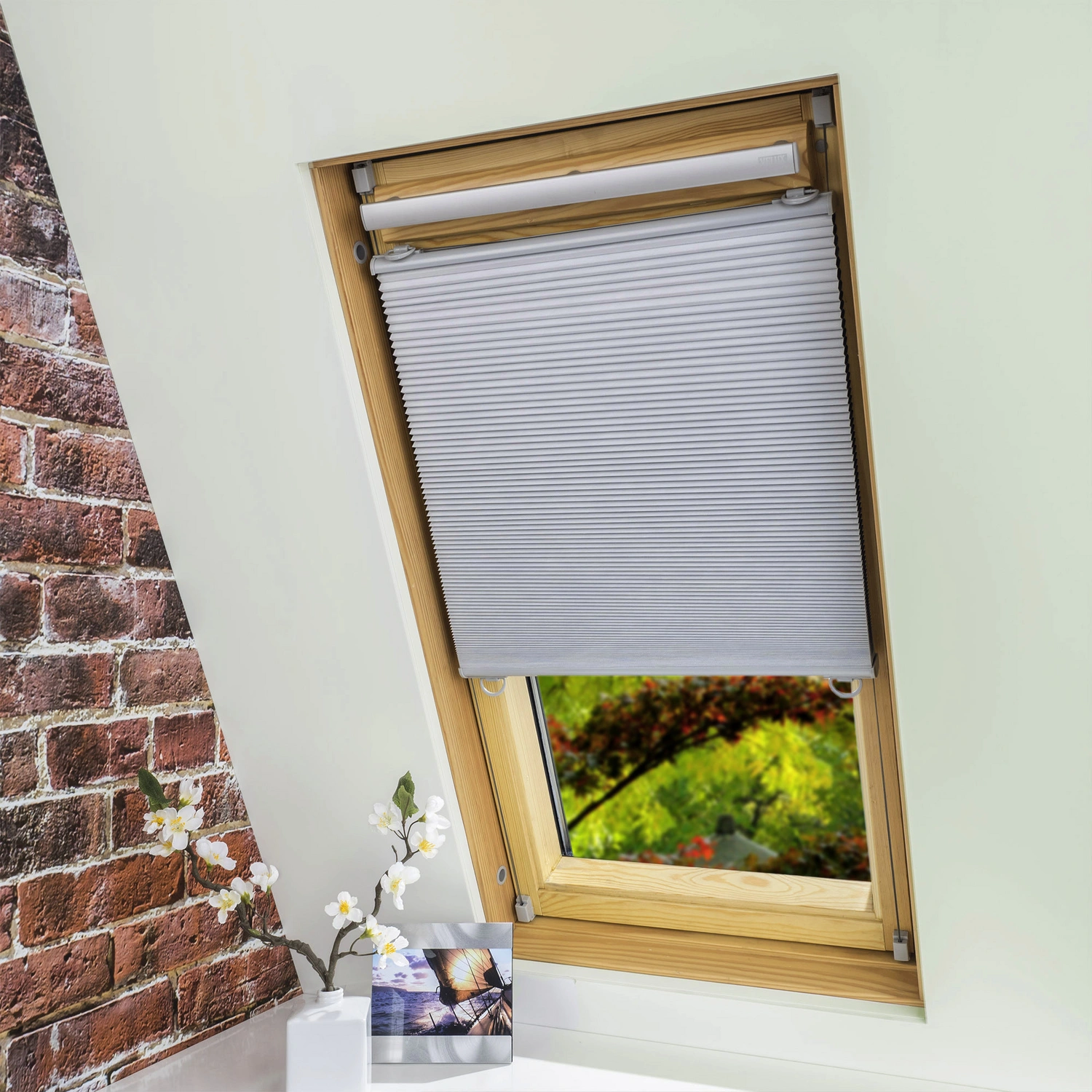 LIEDECO Wabenplissee, weiß, geeignet für Dachfenster | Sonnenschutz-Plissees