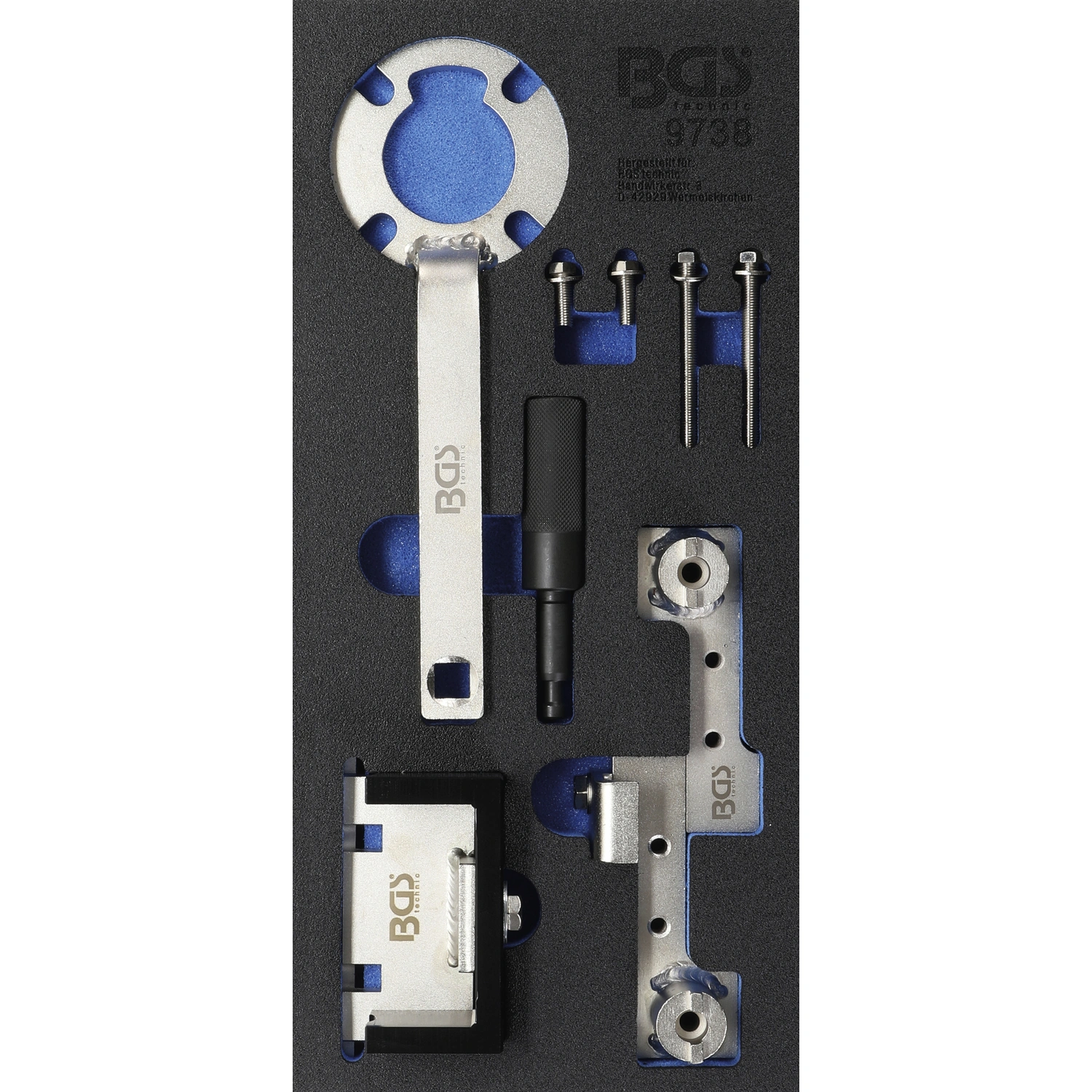 BGS Technic Werkstattwagen-Einlage, Werkstattwageneinlage  Motoreinstellwerkzeug-Satz , für Ford 2.5, Volvo 1.6