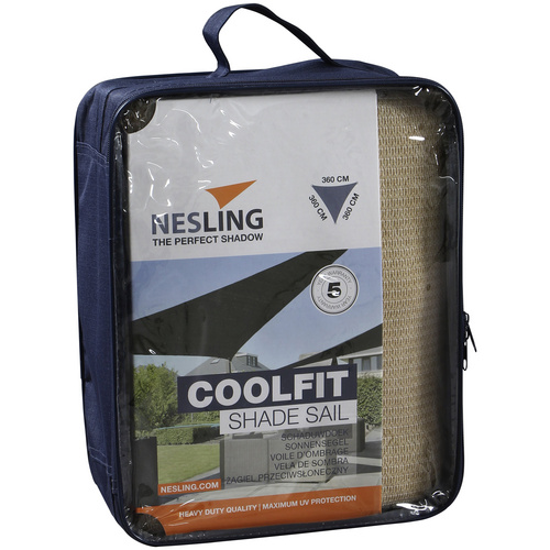 NESLING Sonnensegel Dreieck Größe:3,6x3,6x3,6m Farbe:sand