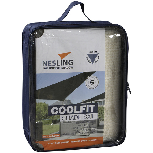 NESLING Sonnensegel Dreieck Größe:3,6x3,6x3,6m Farbe:off-white