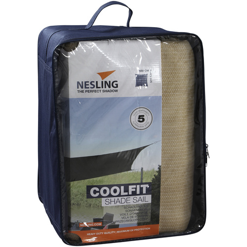NESLING Sonnensegel QuadratGröße:5,0x5,0x5,0x5,0m Farbe:sand