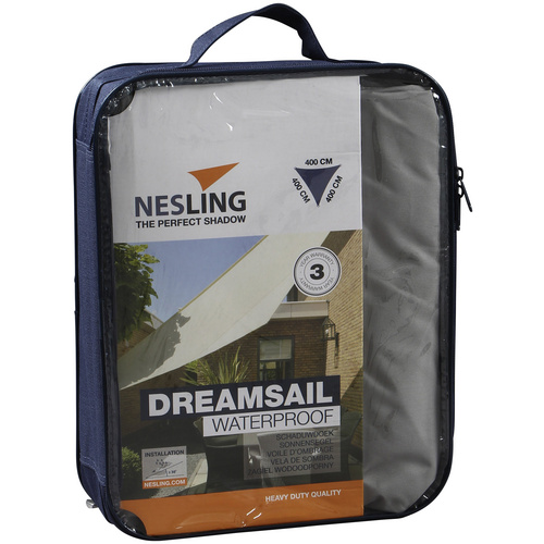 NESLING Sonnensegel Dreieck Größe:4,0x4,0x4,0m Farbe:grau