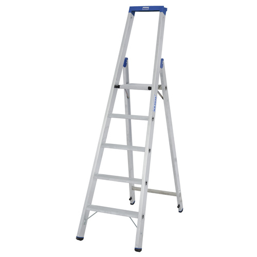 Stufen Stehleiter Alu 5 Stufen Leiter