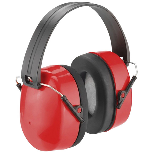 CONNEX Kapselgehörschutz, 30dB, faltbar, rot - schwarz