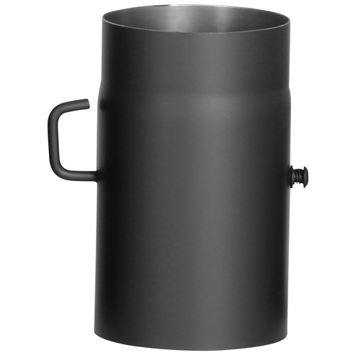 OBI Rauchrohr mit Drosselklappe Ø 150 mm Schwarz