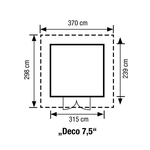 GROSFILLEX Gartenhaus »Deco 7,5«, B x ...