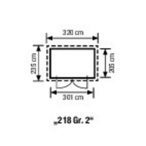 WEKA Gartenhaus »218 Gr. 2 wekaLine«, ...