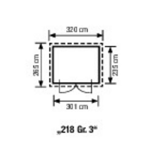 WEKA Gartenhaus »218 Gr. 3 wekaLine«, ...