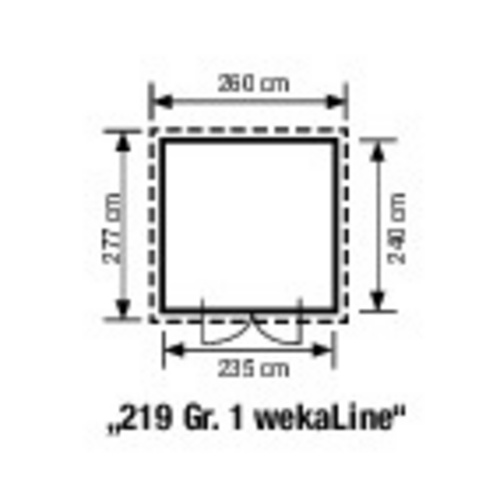 WEKA Gartenhaus »219 Gr. 1 wekaLine«, ...