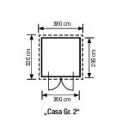 WEKA Gartenhaus »Casa Gr. 1«, Holz, Bx...