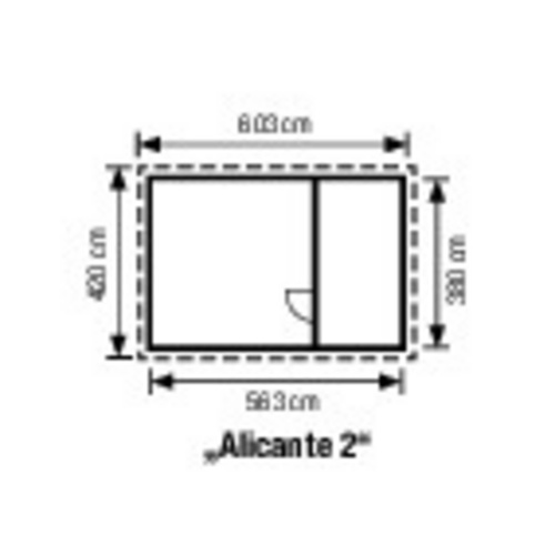 SKANHOLZ Gartenhaus »Alicante 2«, Holz...