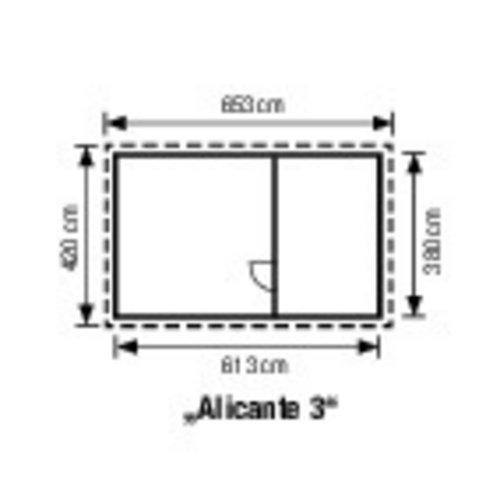 SKANHOLZ Gartenhaus »Alicante 3«, Holz...