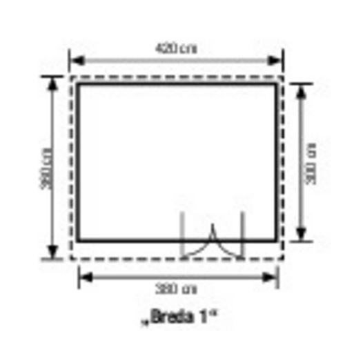 SKANHOLZ Gartenhaus »Breda 1«, Holz, B...