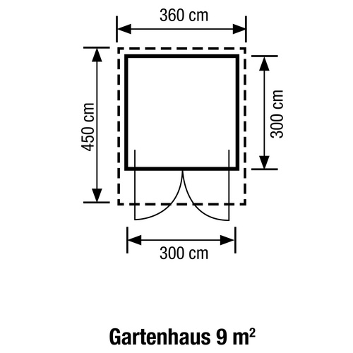 WOLFF FINNHAUS Gartenhaus »Bergen 44-B...