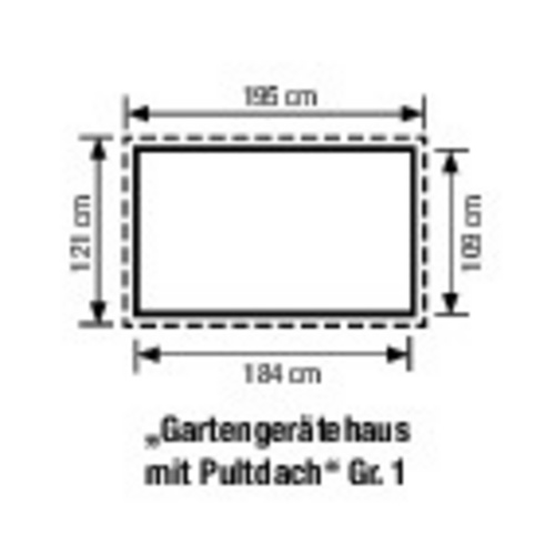 FLORAWORLD Gerätehaus, Metall, BxHxT: 1...