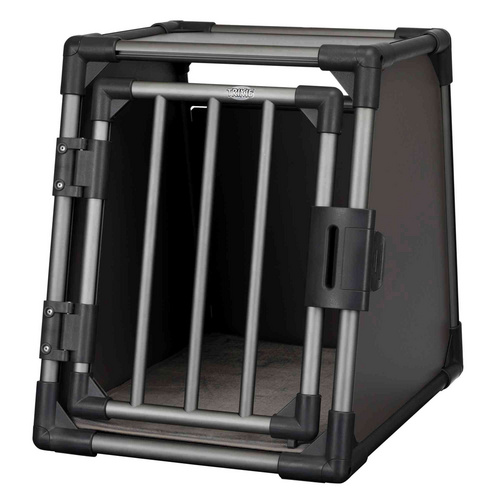 TRIXIE Transportbox, S, 48x56x61 cm, Aluminium graphit - grau