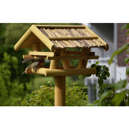 Thumbnail - DOBAR Vogelhaus, für Wildvögel, Kiefernholz/Bitumen, natur - braun