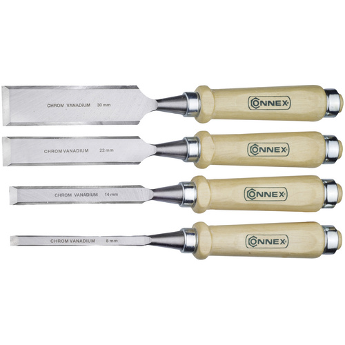 CONNEX Stechbeitel, 8,14,22,30 mm Klingenbreite - braun