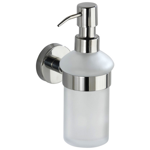 Image of WENKO Seifenspender »Bosio Shine«, Edelstahl/Glas, Edelstahlfarben - silberfarben