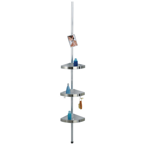 WENKO Duschecke, Höhe: 260 cm - silberfarben