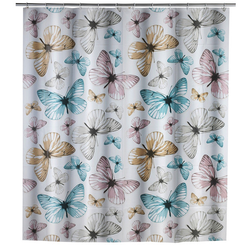 WENKO Duschvorhang Butterfly Breite 180 cm, Höhe 200 cm