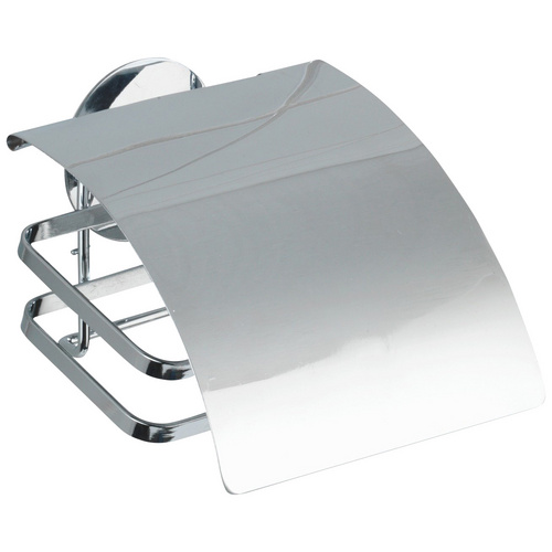 Wenko Turbo-Loc Toilettenpapierhalter Edelstahl Cover