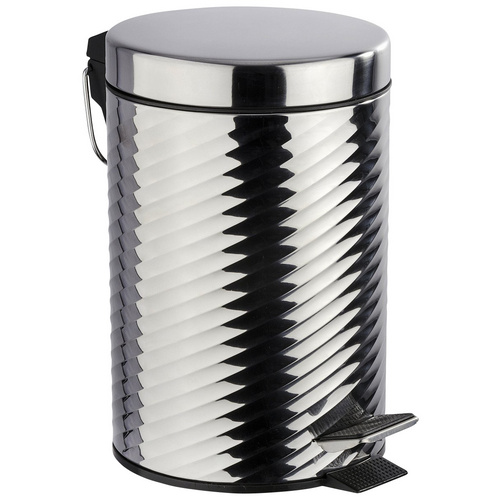 Thumbnail - WENKO Treteimer »Spiro«, Höhe: 26 cm, silberfarben