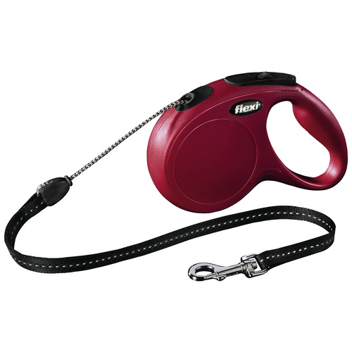 flexi Hundeleine, Größe: m, Nylon, rot