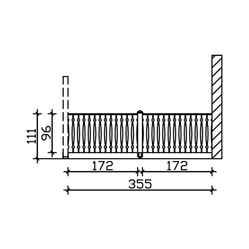 SKANHOLZ Seitenwand, B x H: 355  x 96  c...