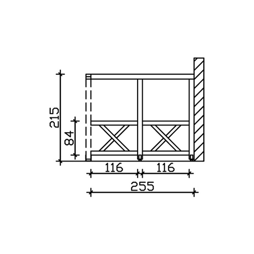 SKANHOLZ Seitenwand, B x H: 255  x 210  ...