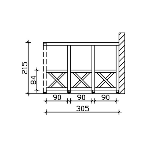 SKANHOLZ Seitenwand, B x H: 305  x 210  ...